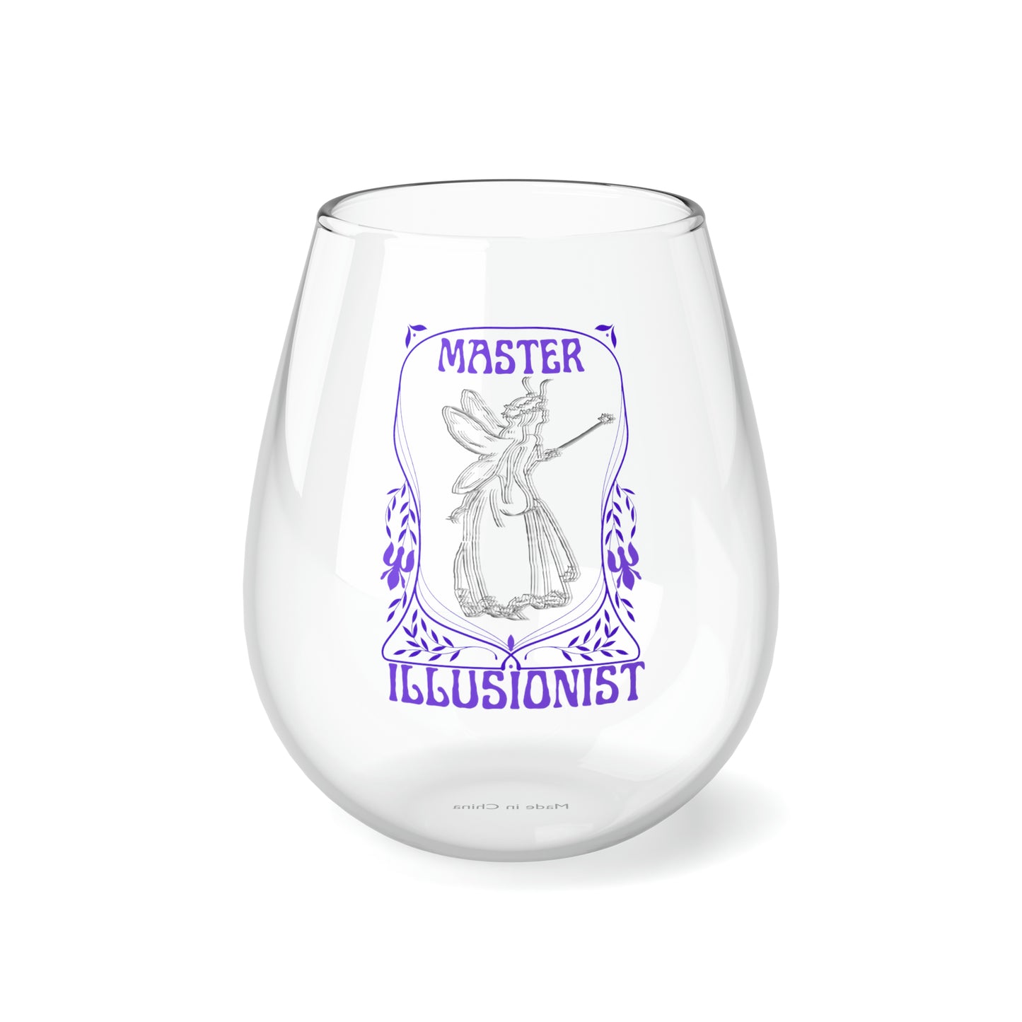 Master Illusionist Faerie | 11.75 oz Stemless Wine Glass | Ace