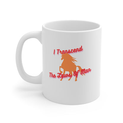 Transcendence Unicorn | Latte Mug | Lesbian