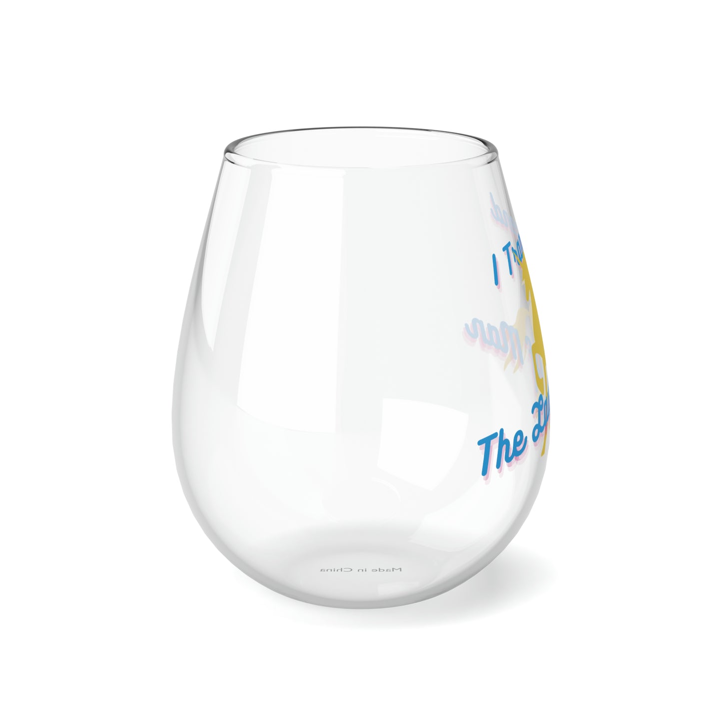 Transcendence Unicorn | 11.75 oz Stemless Wine Glass | Pan