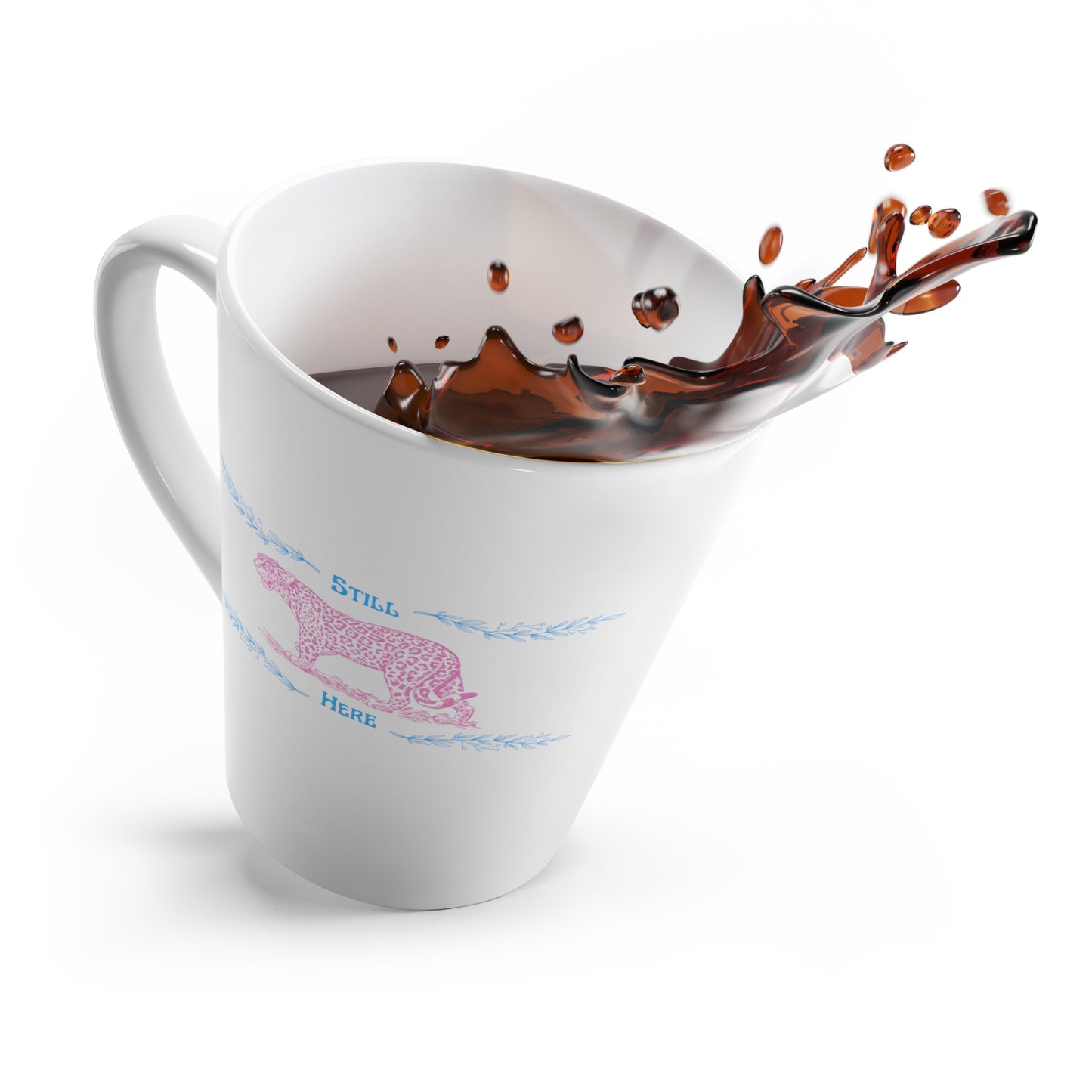 Still Here Jaguar | Latte Mug | Trans