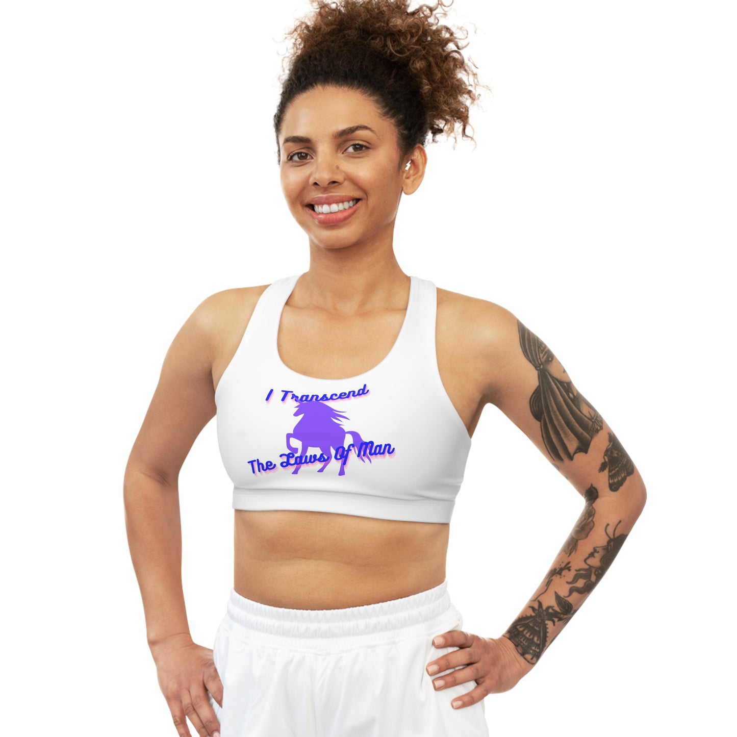 Transcendence Unicorn | Reversible Sport Bra | Bi