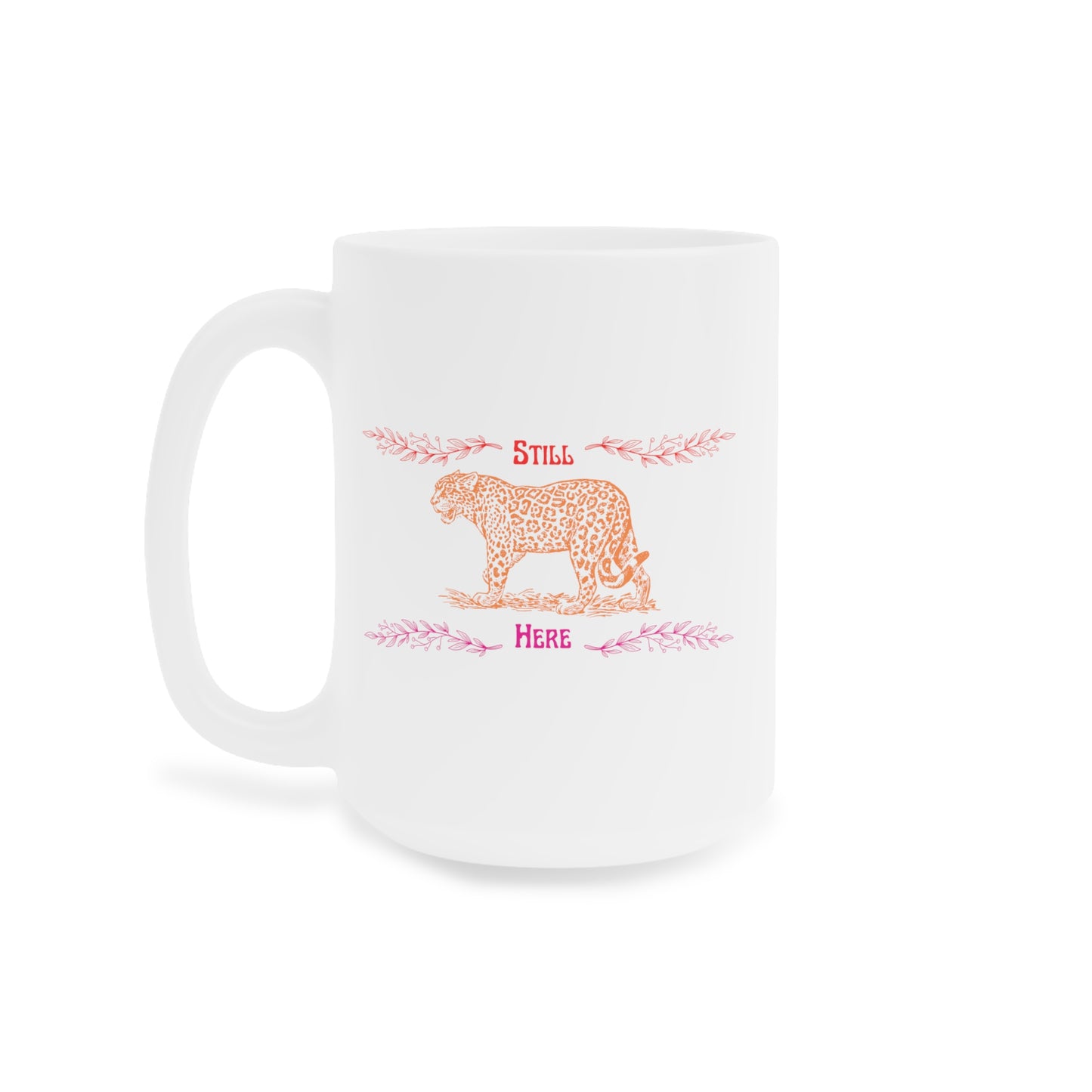 Still Here Jaguar | Latte Mug | Lesbian