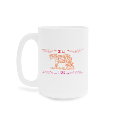 Still Here Jaguar | Latte Mug | Lesbian