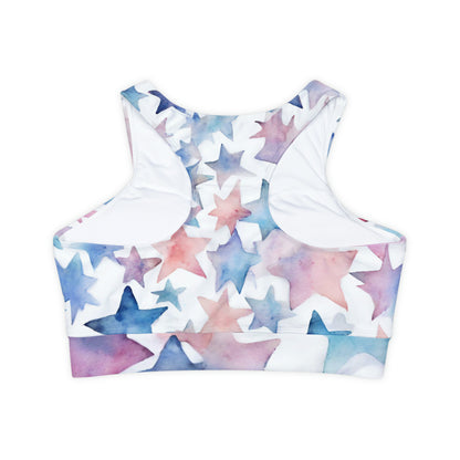 Watercolor Stars | Sport Bra | Trans