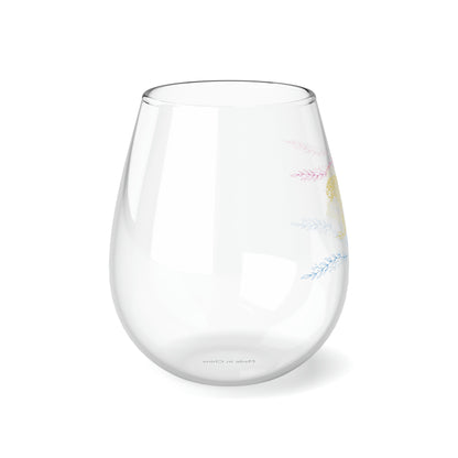 Still Here Jaguar | 11.75 oz Stemless Wine Glass | Pan