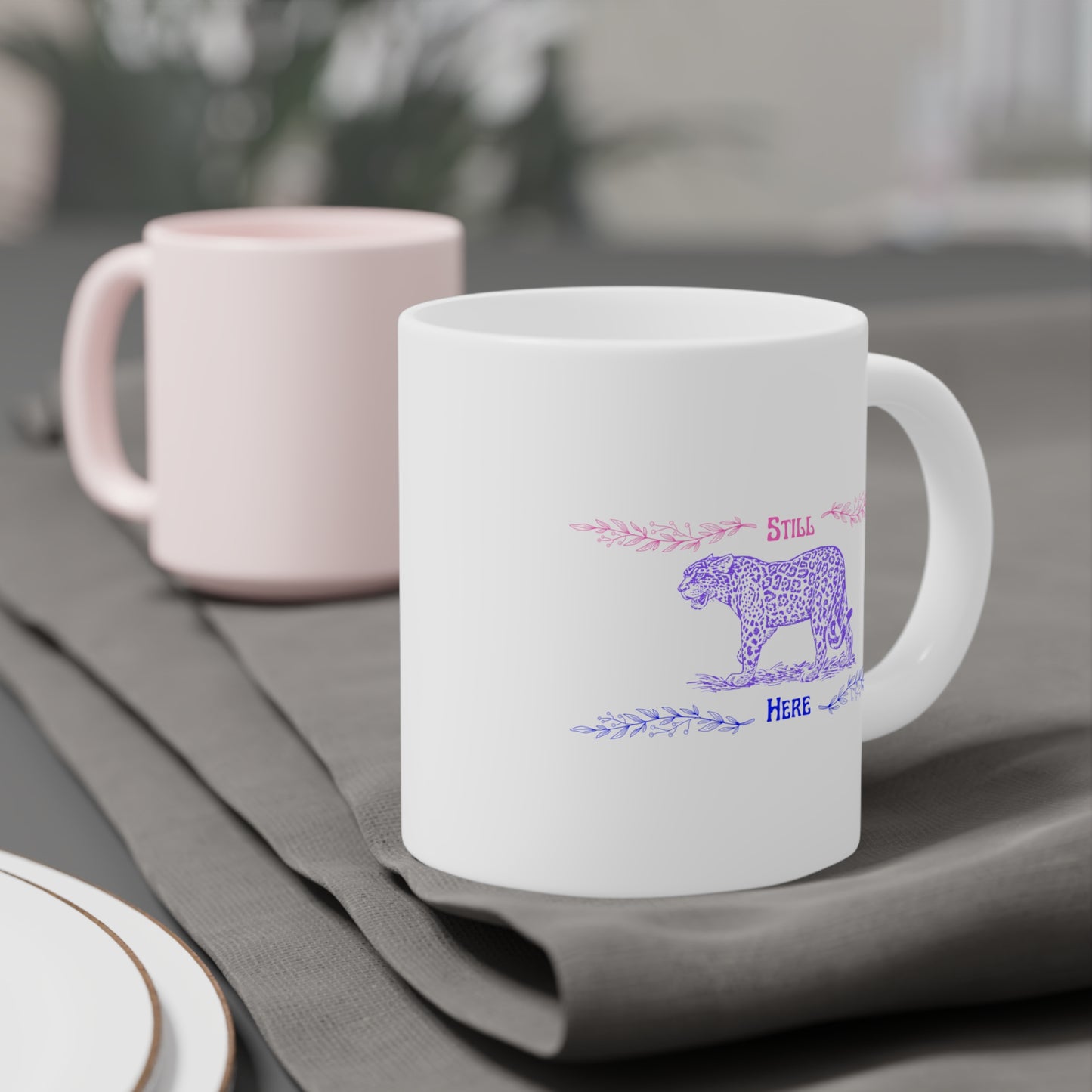 Still Here Jaguar | Latte Mug | Bi