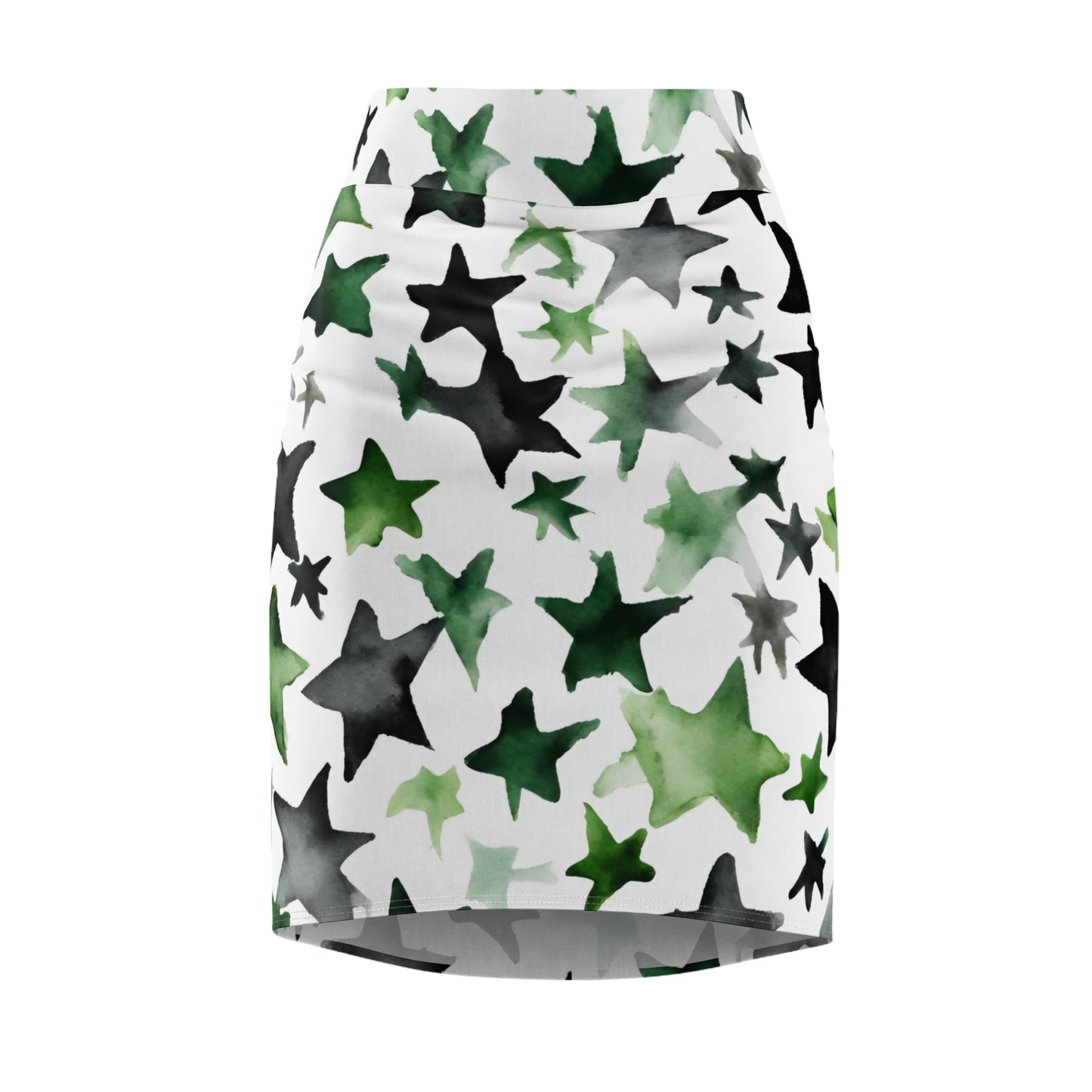 Watercolor Stars| Pencil Skirt | Aro