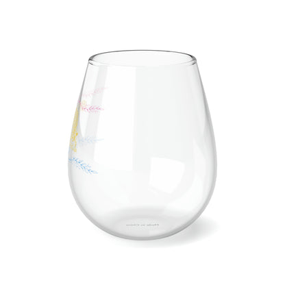 Still Here Jaguar | 11.75 oz Stemless Wine Glass | Pan