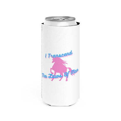 Transcendence Unicorn | Slim Can Coozie | Trans