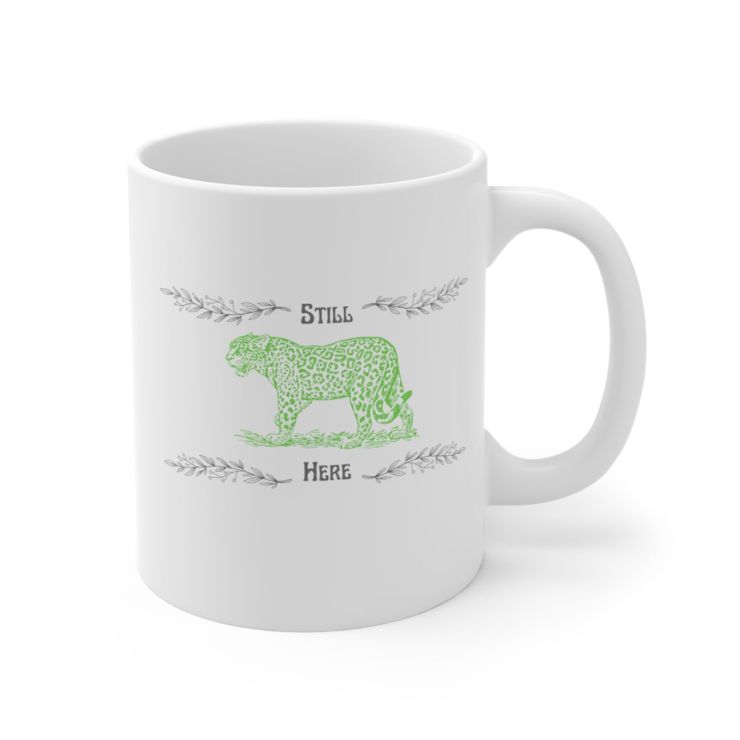 Still Here Jaguar | Latte Mug | Aro