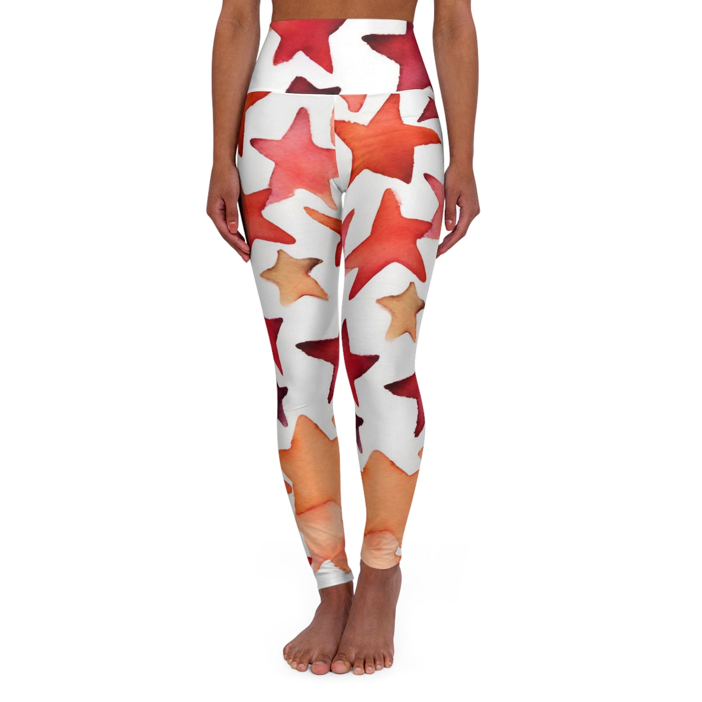 Watercolor Stars | High Waisted Yoga Leggings | Lesbian