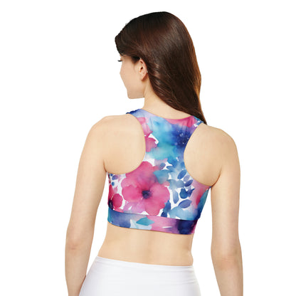 Watercolor Flowers | Sport Bra | Trans