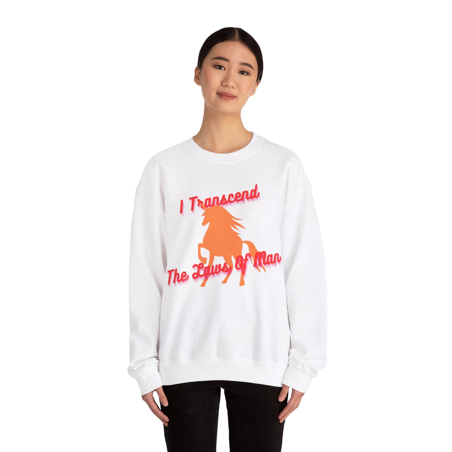 Transcendence Unicorn | Cotton Sweatshirt | Lesbian