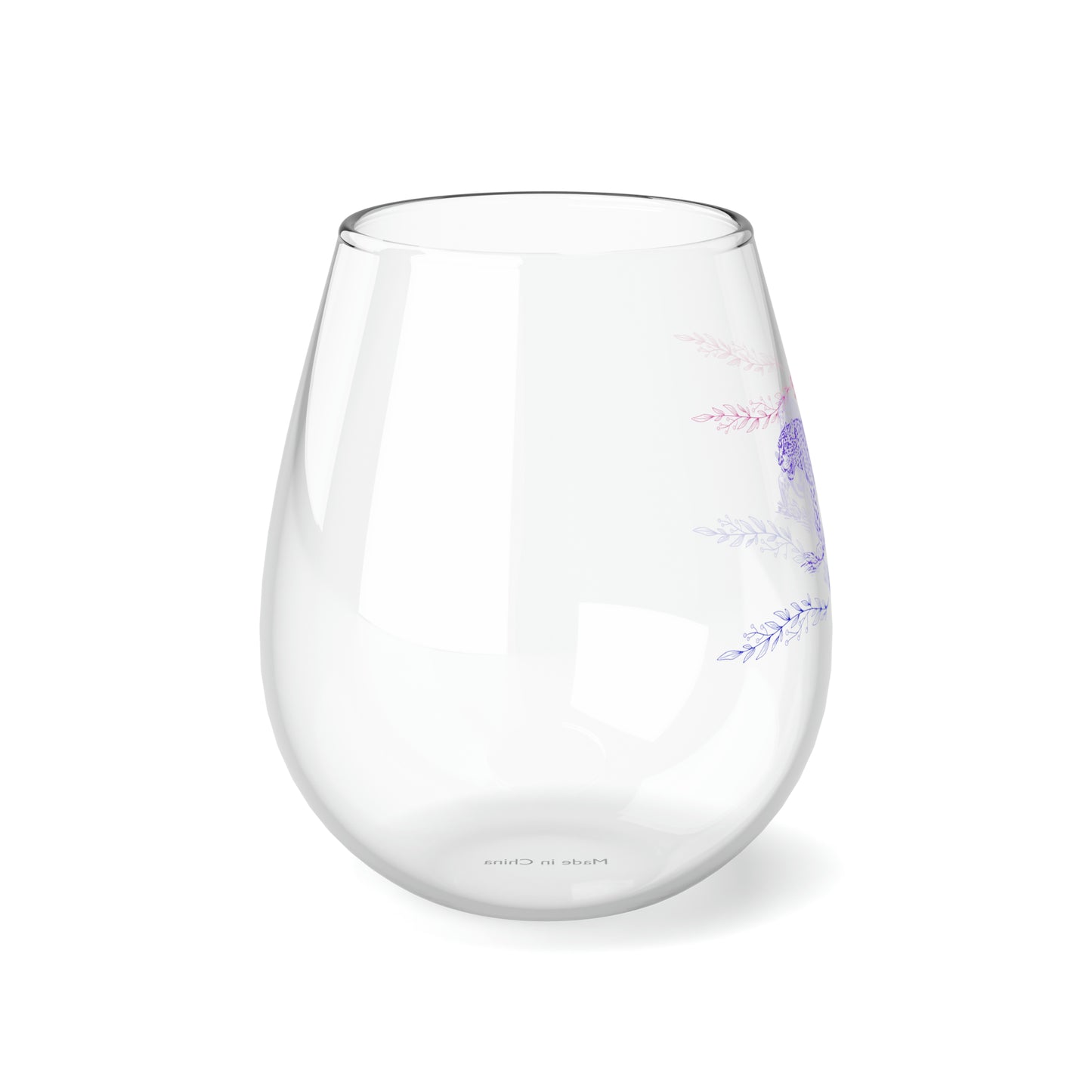 Still Here Jaguar | 11.75 oz Stemless Wine Glass | Bi