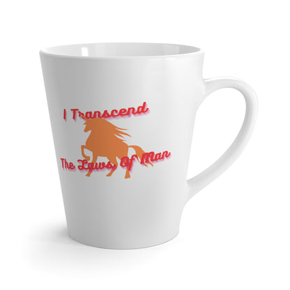 Transcendence Unicorn | Latte Mug | Lesbian