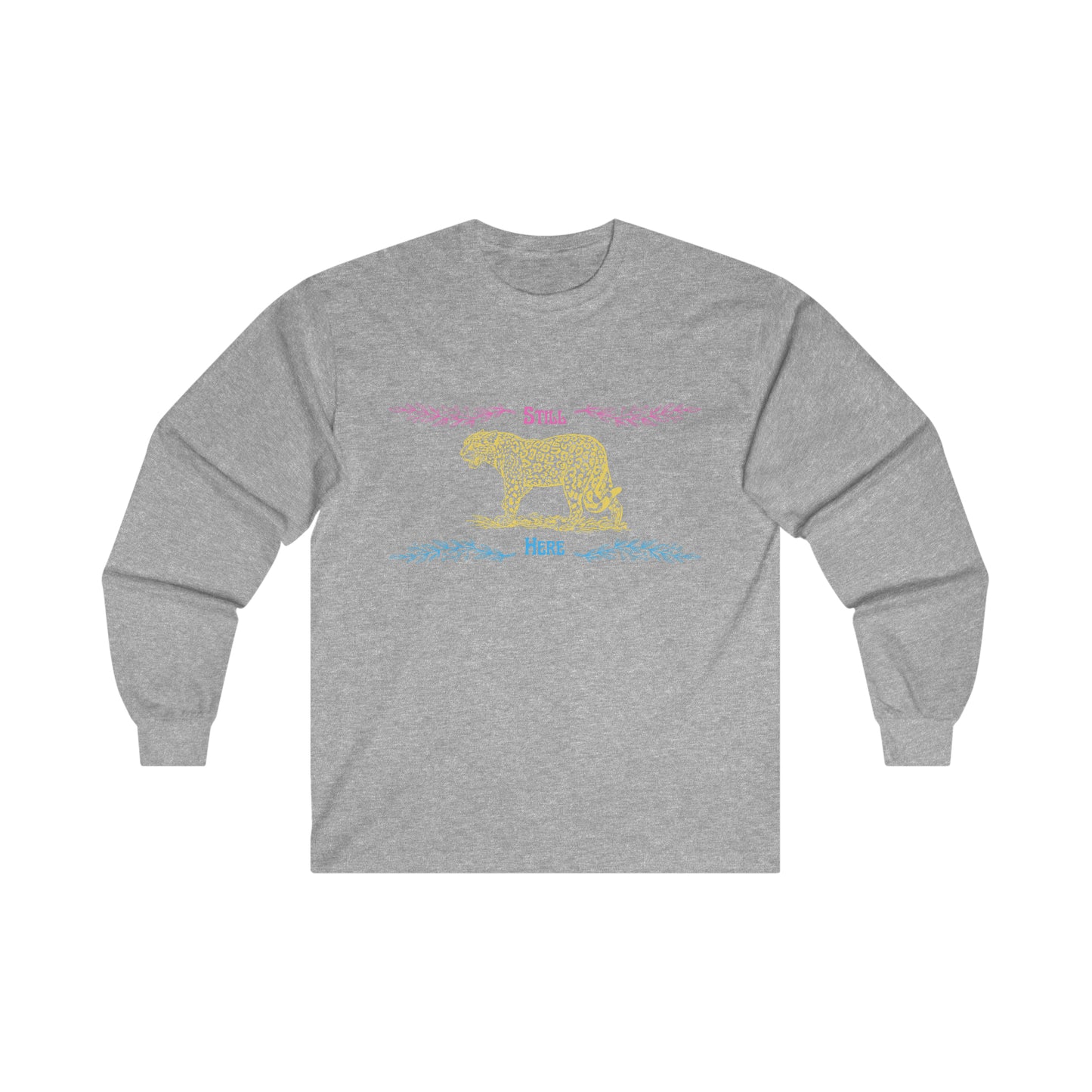 Still Here Jaguar | Heavy Cotton Long-Sleeve Tee | Pan