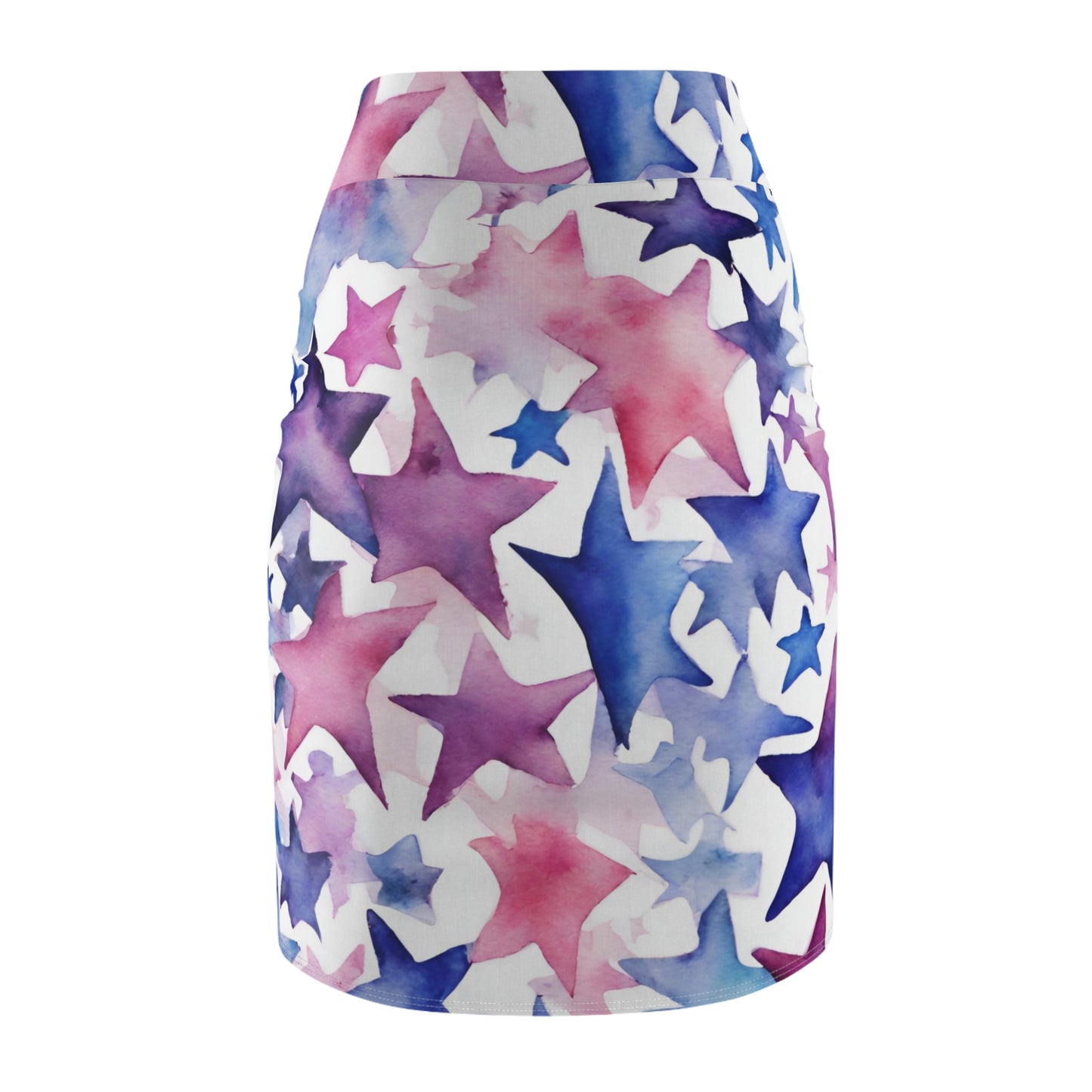 Watercolor Stars| Pencil Skirt | Bi