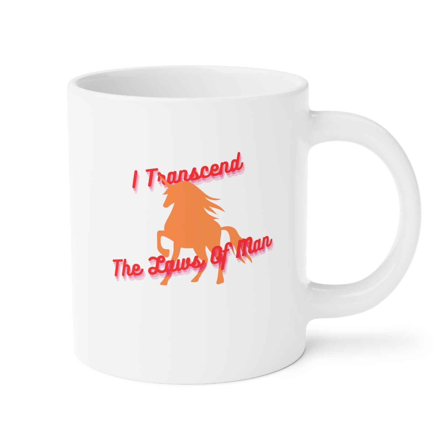 Transcendence Unicorn | Latte Mug | Lesbian