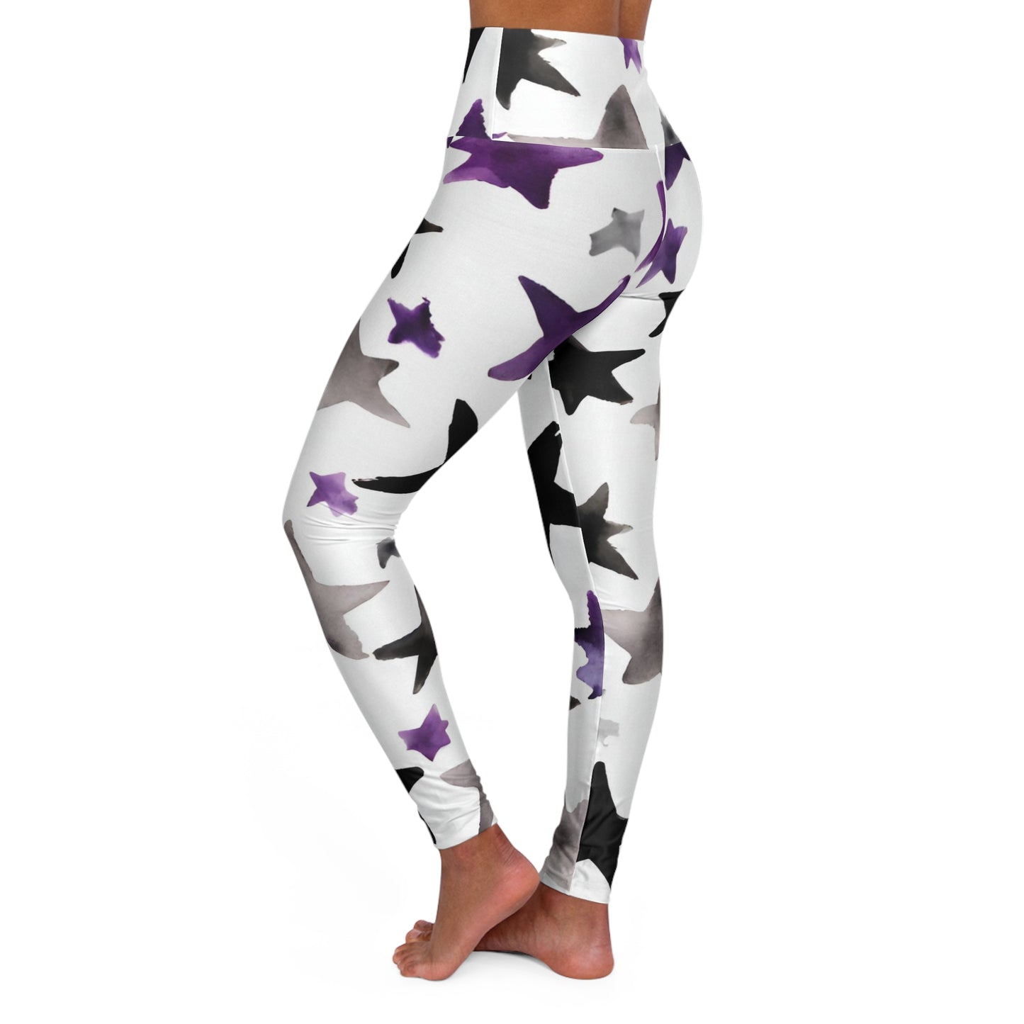 Watercolor Stars | High Waisted Yoga Leggings | Ace