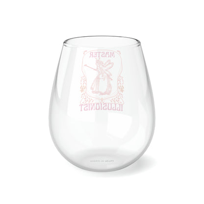 Master Illusionist Faerie | 11.75 oz Stemless Wine Glass | Lesbian