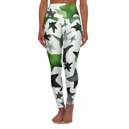 Watercolor Stars | High Waisted Yoga Leggings | Aro