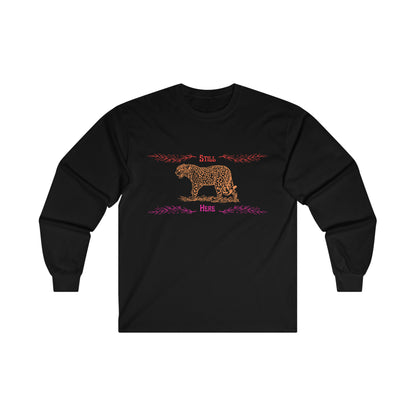 Still Here Jaguar | Heavy Cotton Long-Sleeve Tee | Lesbian