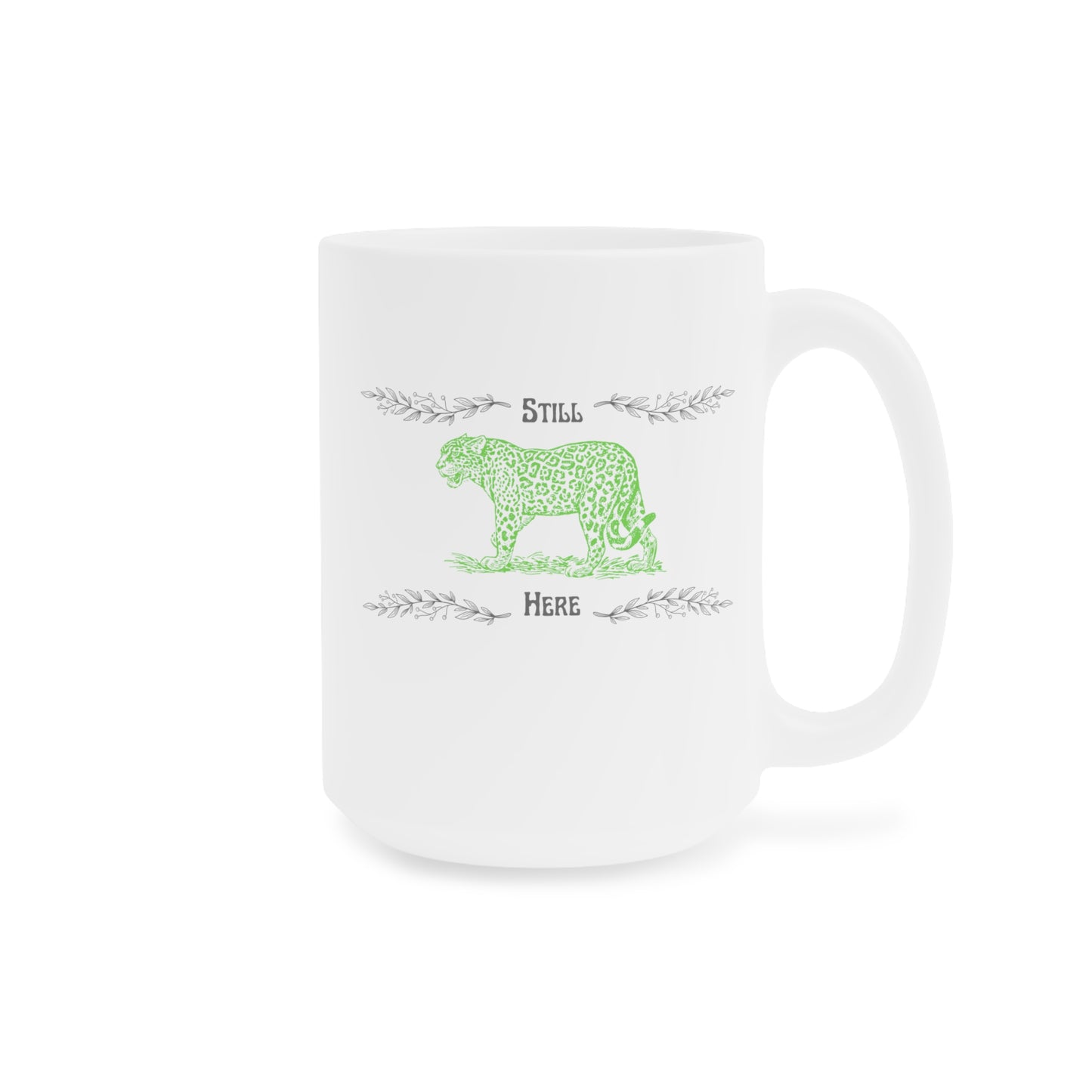 Still Here Jaguar | Latte Mug | Aro