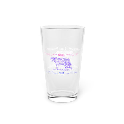 Still Here Jaguar | 16 oz Pint Glass | Bi