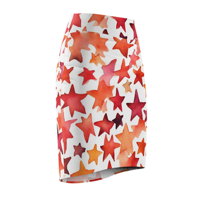 Watercolor Stars| Pencil Skirt | Lesbian