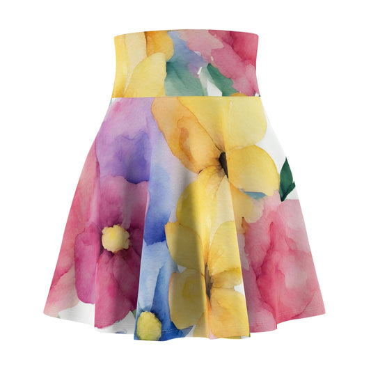 Watercolor Flowers | Skater Skirt | Pan