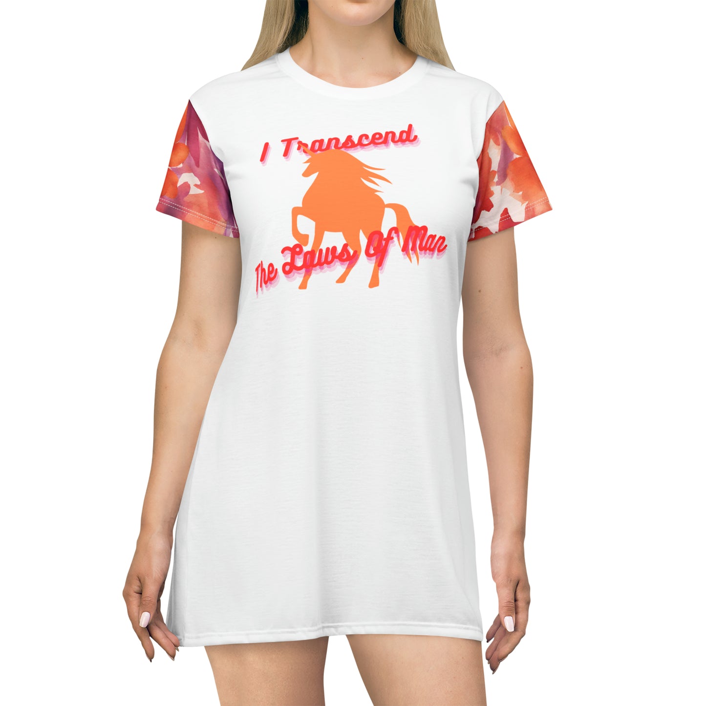 Transcendence Unicorn | T-Shirt Dress | Lesbian