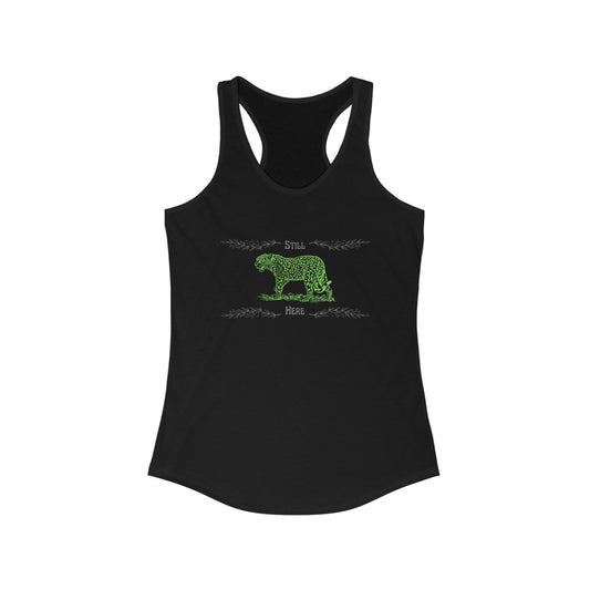 Still Here Jaguar | Racerback Tank | Aro