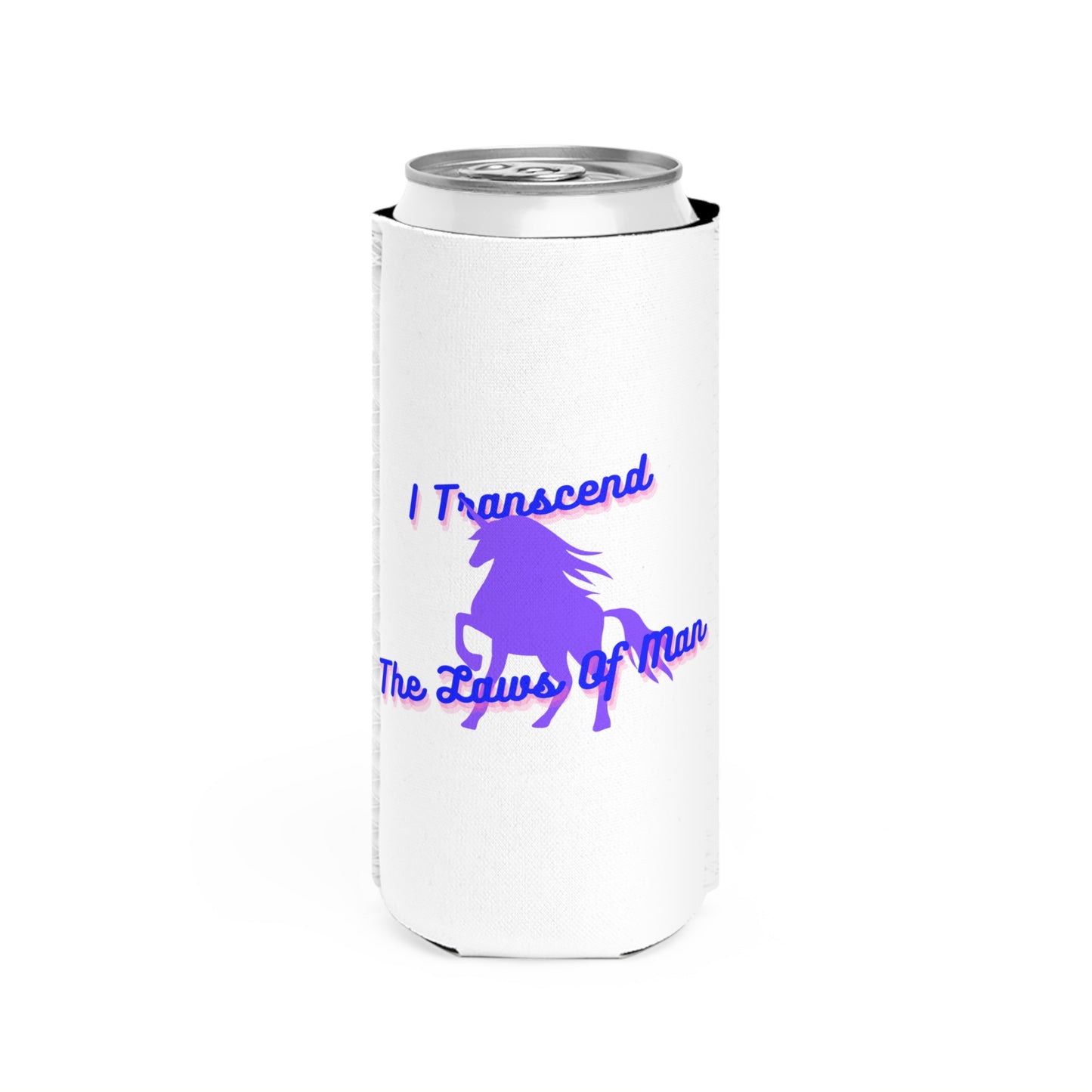 Transcendence Unicorn | Slim Can Coozie | Bi