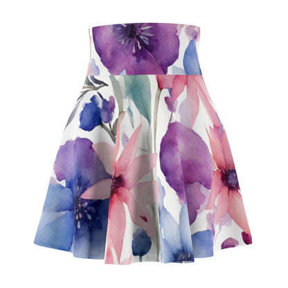 Watercolor Flowers | Skater Skirt | Bi