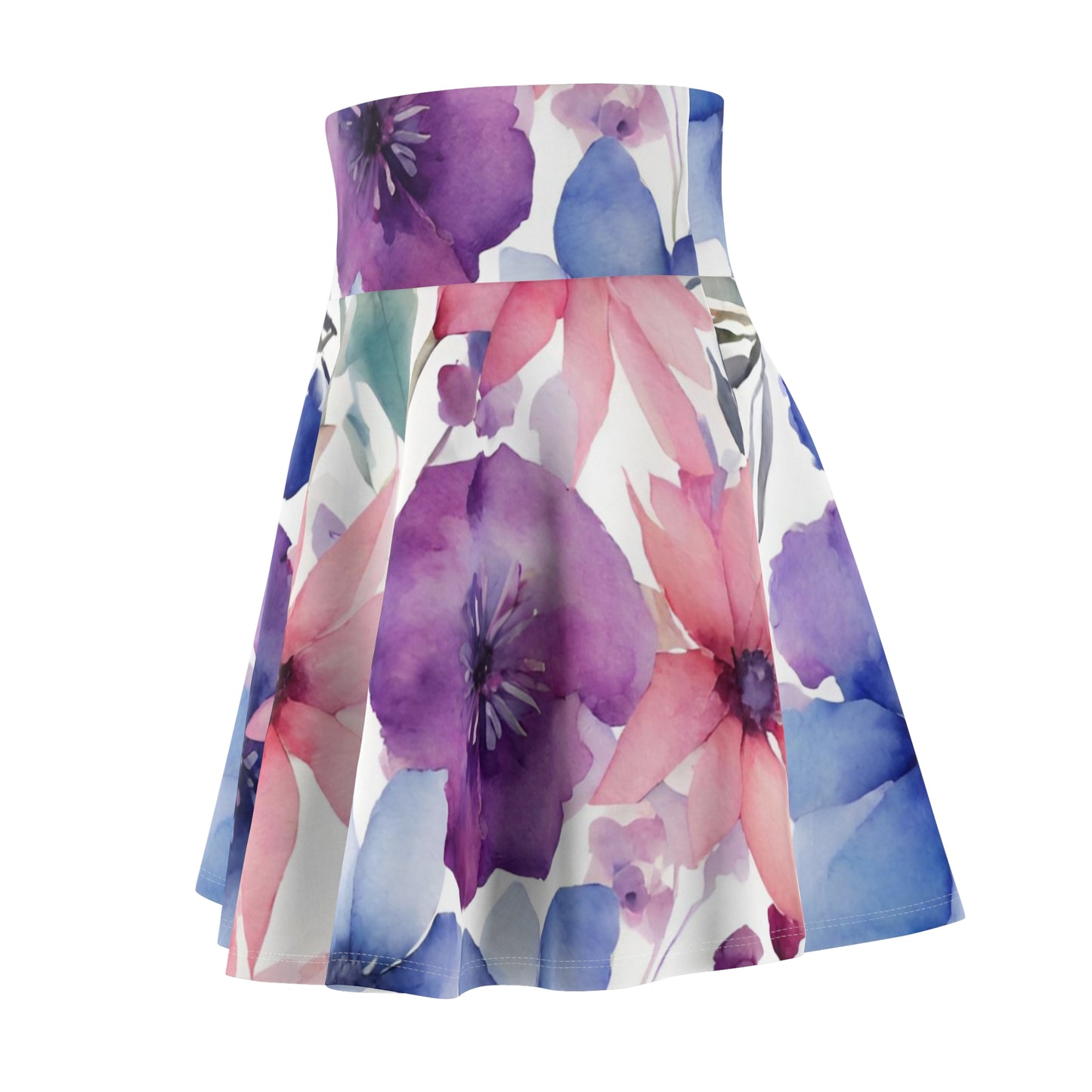 Watercolor Flowers | Skater Skirt | Bi