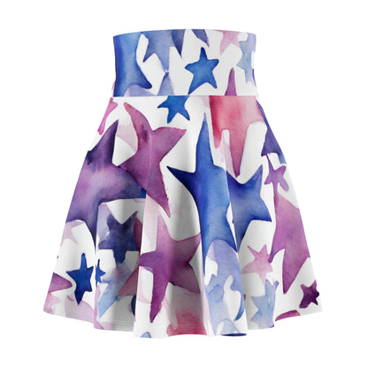 Watercolor Stars | Skater Skirt | Bi