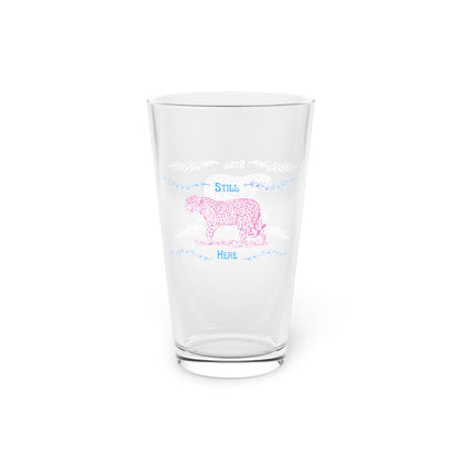 Still Here Jaguar | 16 oz. Pint Glass | Trans