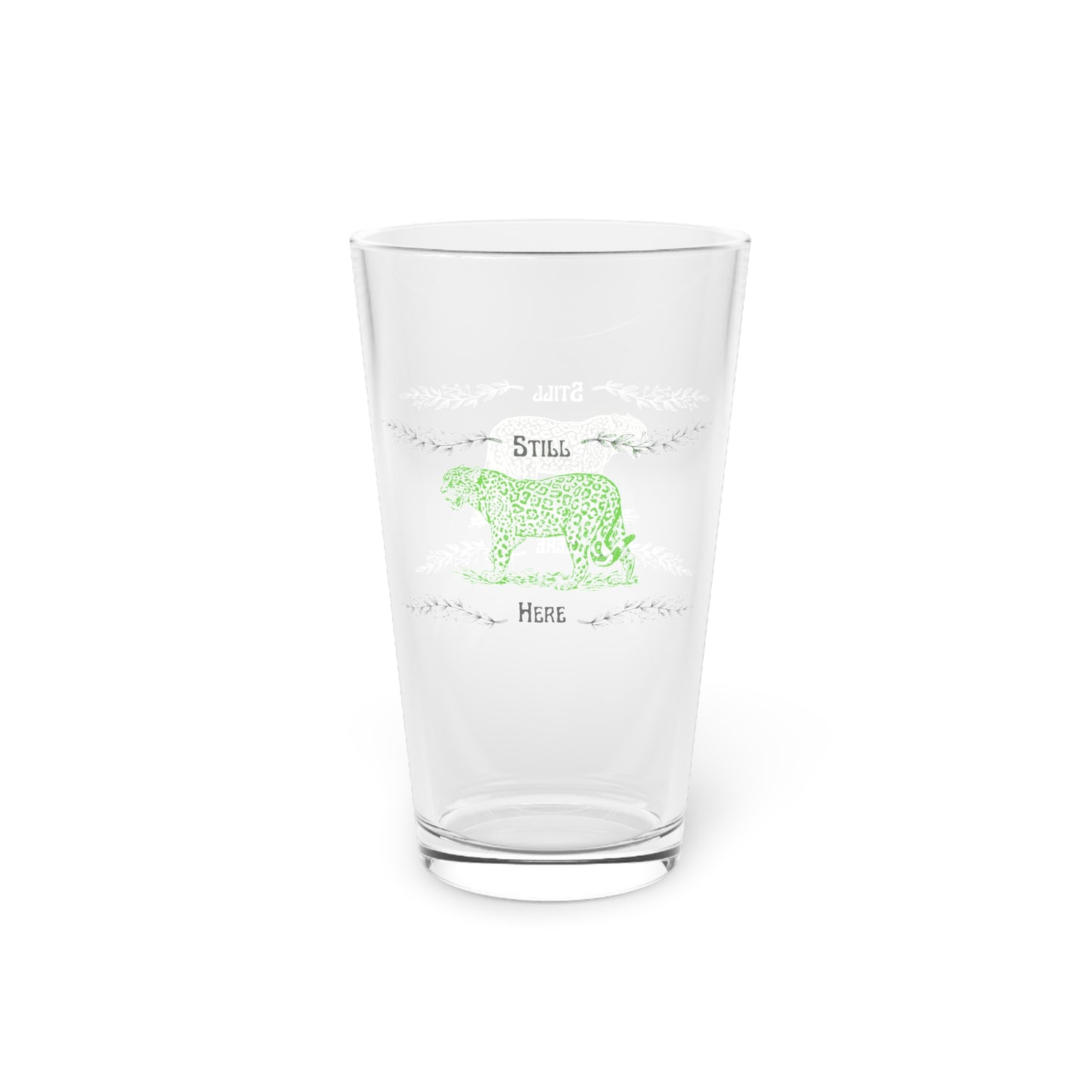 Still Here Jaguar | 16 oz. Pint Glass | Aro