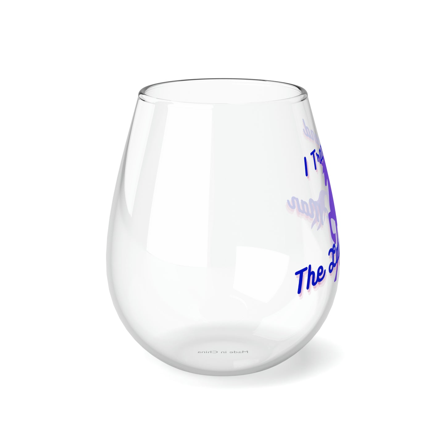 Transcendence Unicorn | 11.75 oz Stemless Wine Glass | Bi