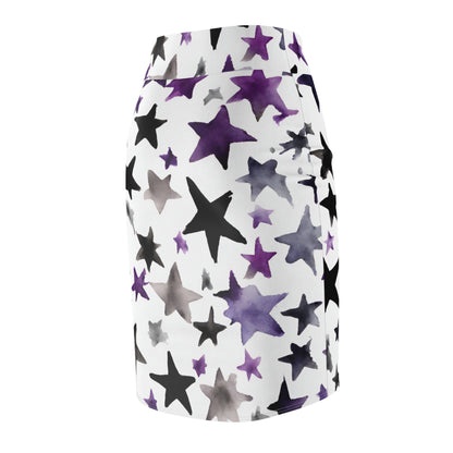 Watercolor Stars| Pencil Skirt | Ace