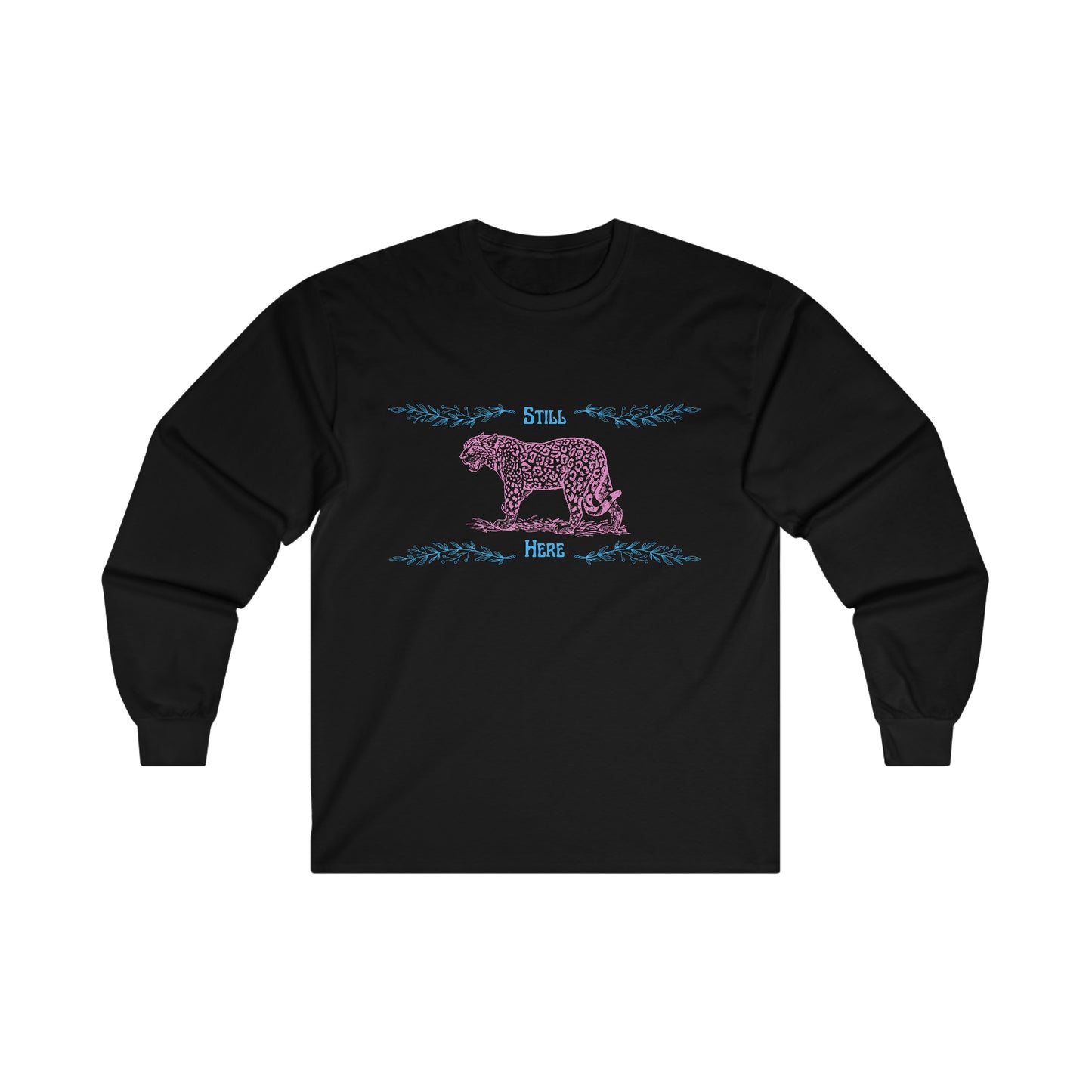 Still Here Jaguar | Heavy Cotton Long-Sleeve Tee | Trans