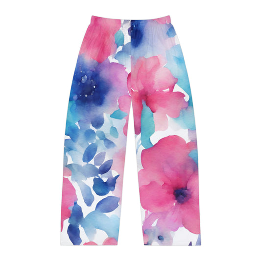 Watercolor Flowers | Pajama Pant | Trans