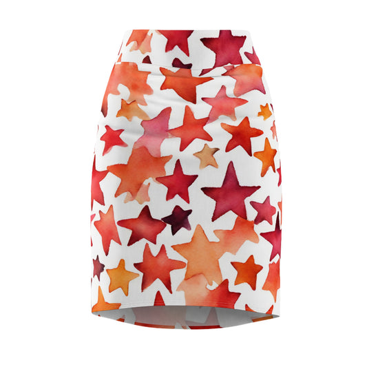 Watercolor Stars| Pencil Skirt | Lesbian