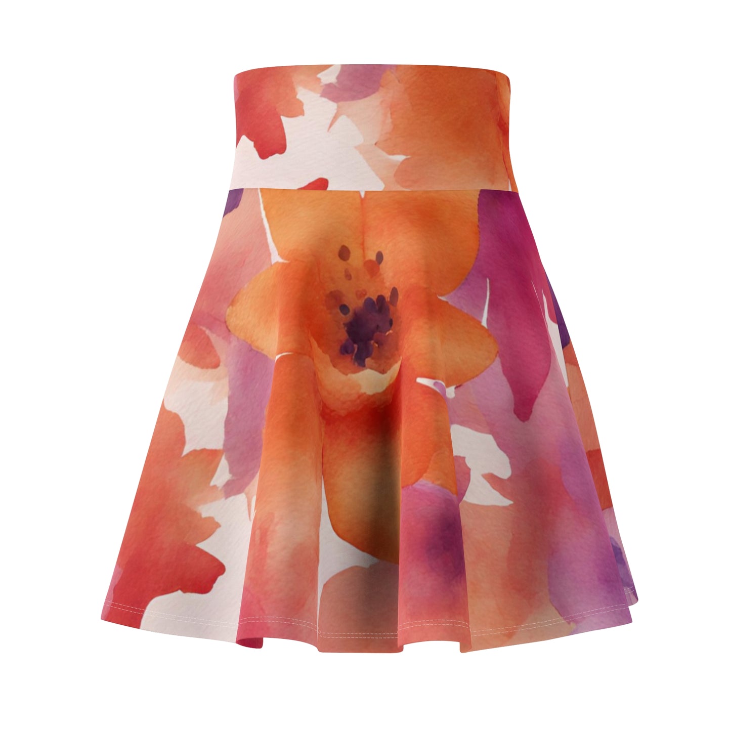 Watercolor Flowers | Skater Skirt | Lesbian