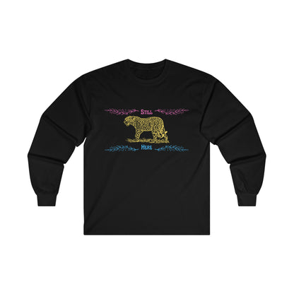 Still Here Jaguar | Heavy Cotton Long-Sleeve Tee | Pan