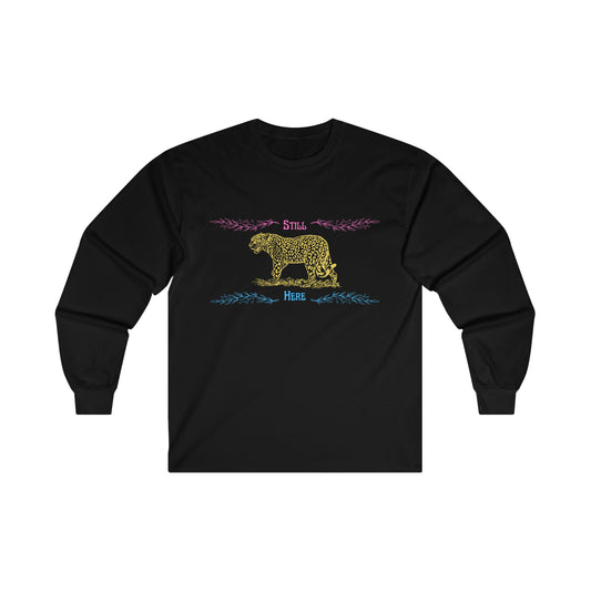 Still Here Jaguar | Heavy Cotton Long-Sleeve Tee | Pan