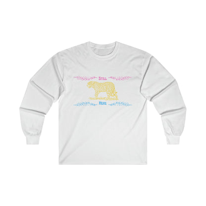 Still Here Jaguar | Heavy Cotton Long-Sleeve Tee | Pan