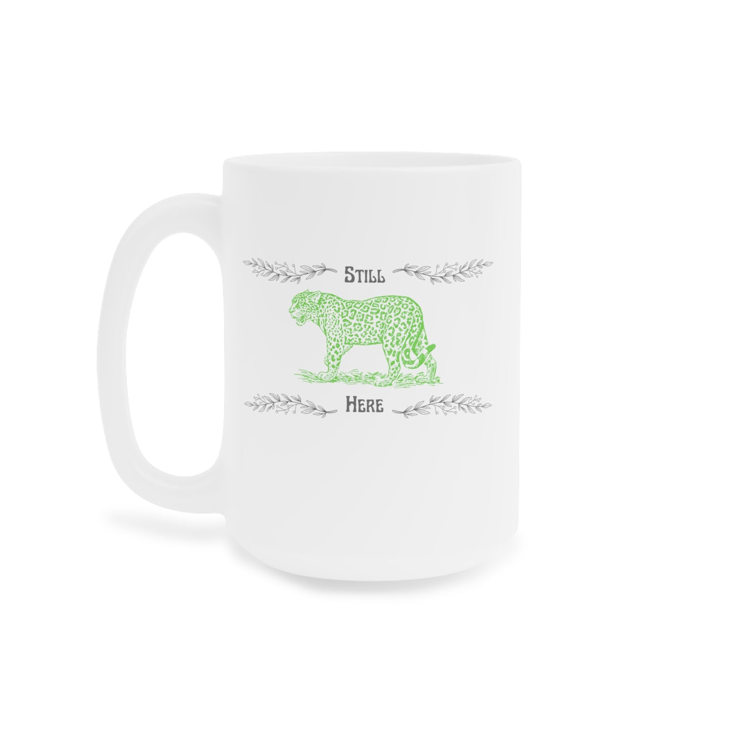 Still Here Jaguar | Latte Mug | Aro