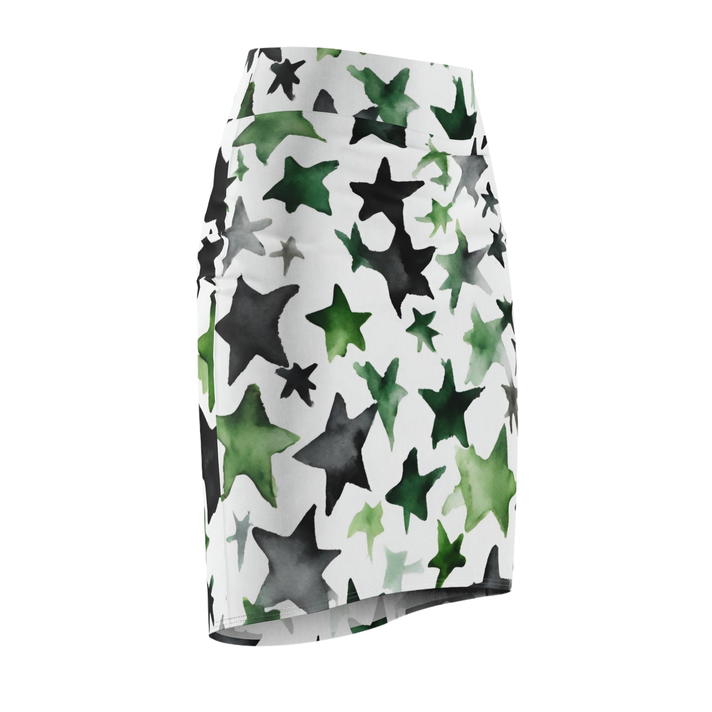 Watercolor Stars| Pencil Skirt | Aro