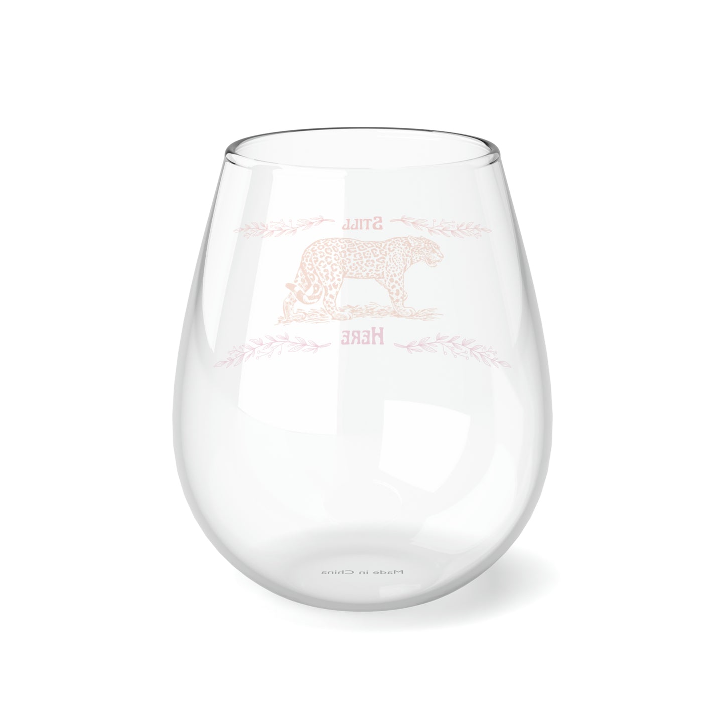 Still Here Jaguar | 11.75 oz Stemless Wine Glass | Lesbian